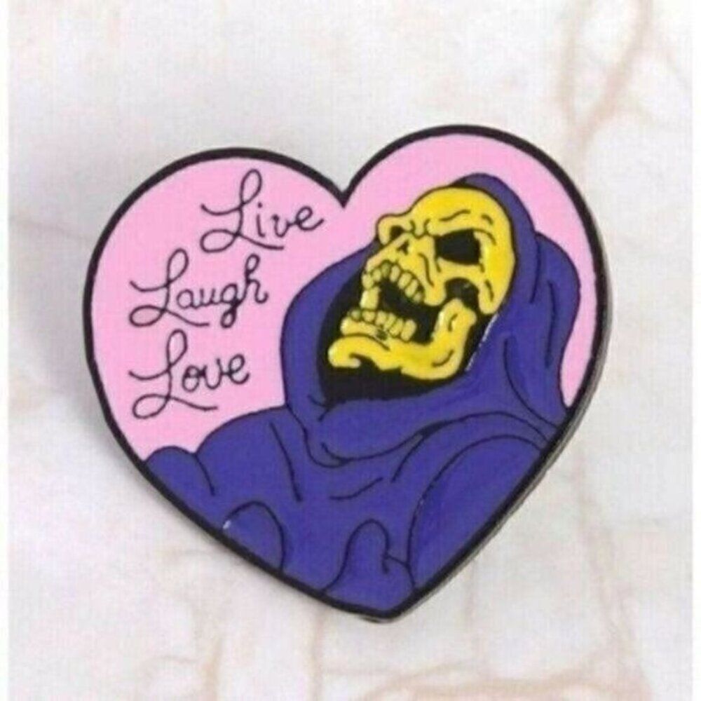 3/20 Skeletor Live Laugh Love Enamel Pin